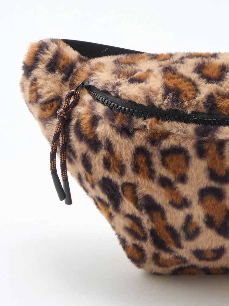 Riñonera leopardo imitación piel Beige - Kiabi