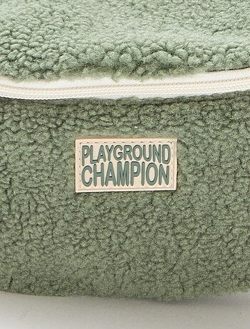 Riñonera lisa efecto borreguito 27x15 cm