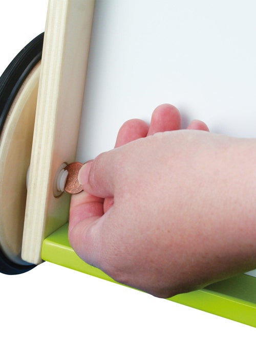 ROBA Andador para bebé "Rennfahrer" en madera - con freno - carrito de paseo - altura del asa 45 cm - Kiabi