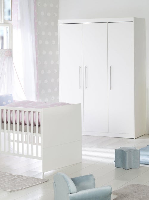 ROBA Armario "Maren" con 3 puertas batientes – blanco - Kiabi