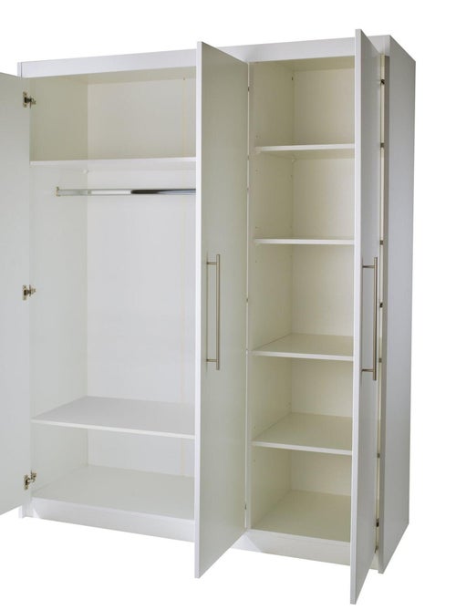 ROBA Armario "Maren" con 3 puertas batientes – blanco - Kiabi