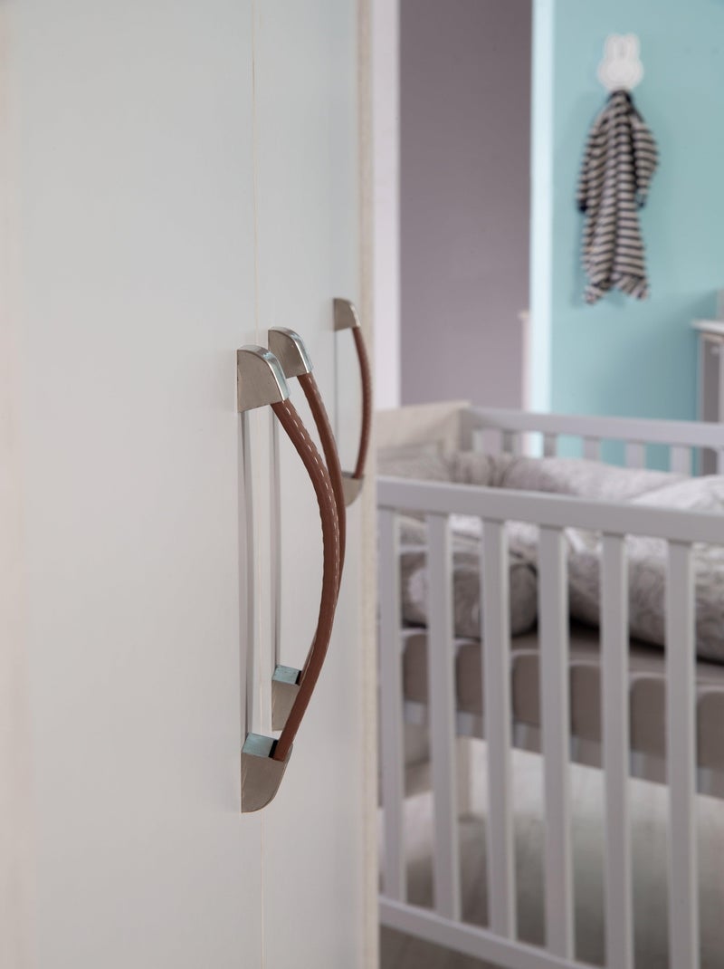 ROBA Armario "Mila" 3 puertas y 2 cajones – gris / blanco Gris claro - Kiabi