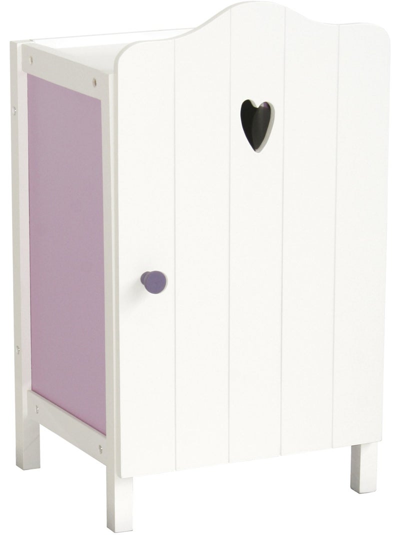 ROBA Armario para muñecas "Fienchen" con barra para ropa y estante - desde 3 años - lila/blanco Blanco Malva - Kiabi