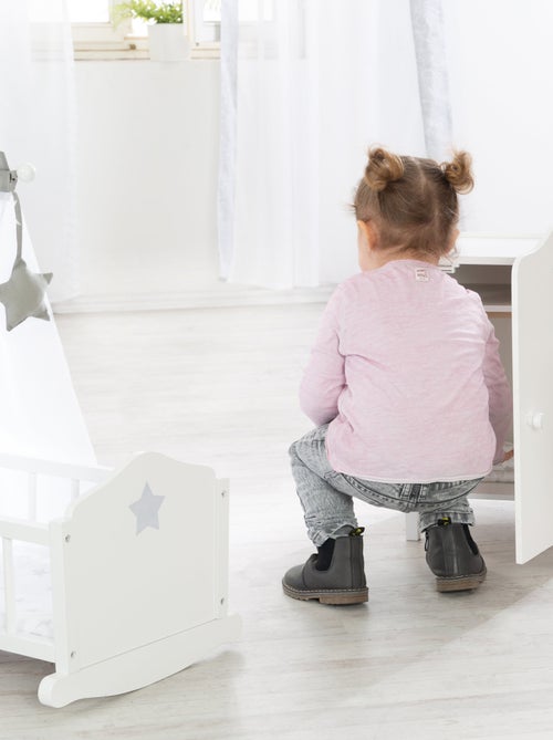 ROBA Armario para muñecas "Stella" - para guardar ropa y accesorios de muñecas – lacado - Kiabi