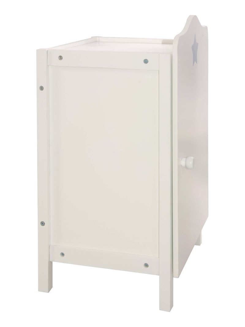 ROBA Armario para muñecas "Stella" - para guardar ropa y accesorios de muñecas – lacado Blanco Gris - Kiabi