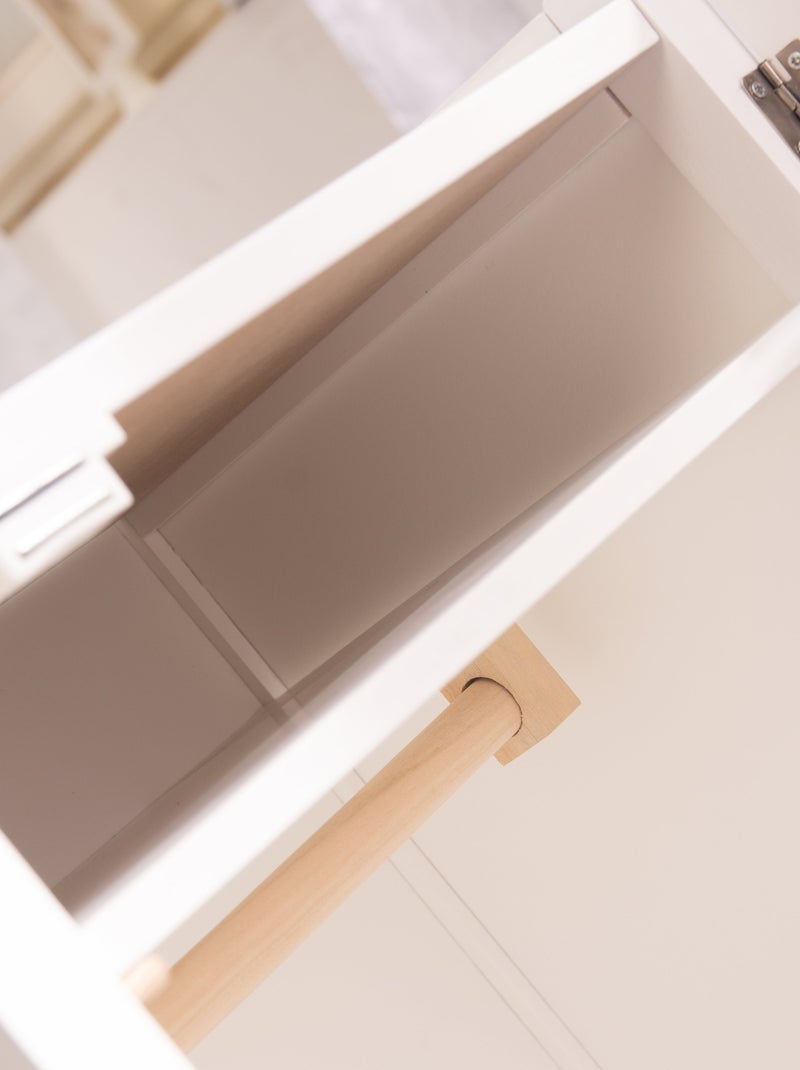 ROBA Armario para muñecas "Stella" - para guardar ropa y accesorios de muñecas – lacado Blanco Gris - Kiabi