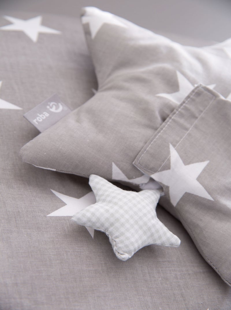 ROBA Caja de música en forma de estrella "Little Stars" - mecanismo musical extraíble - Gris/Blanco Gris blanco - Kiabi