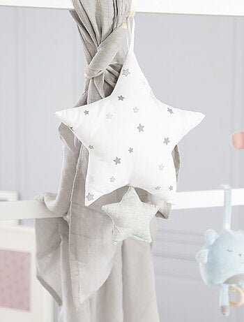 ROBA Caja de música en forma de estrella "Sternenzauber Grau" - mecanismo musical extraíble - Gris