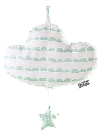 ROBA Caja de música en forma de nube "Happy Cloud" - lavable - topo/menta