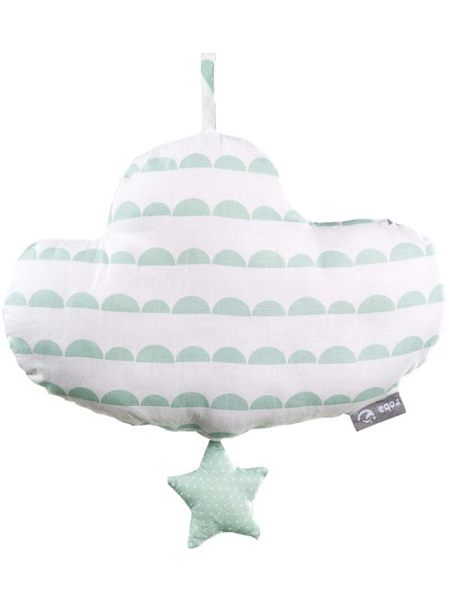 ROBA Caja de música en forma de nube "Happy Cloud" - lavable - topo/menta - Kiabi