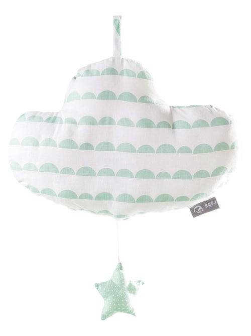 ROBA Caja de música en forma de nube "Happy Cloud" - lavable - topo/menta - Kiabi
