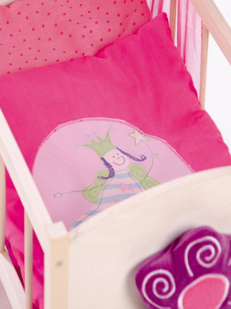 ROBA Cama para muñecas con ruedas "Happy Fee" - incluye textil Beige/Rosa - Kiabi