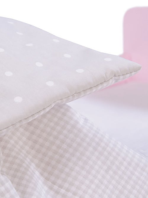 ROBA Cama para muñecas en madera "Princesa Sophie" - incluye textil - rosa/gris - Kiabi
