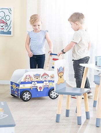 ROBA Carrito infantil en forma de autobús 'Paw Patrol' - ábaco y elementos giratorios - azul