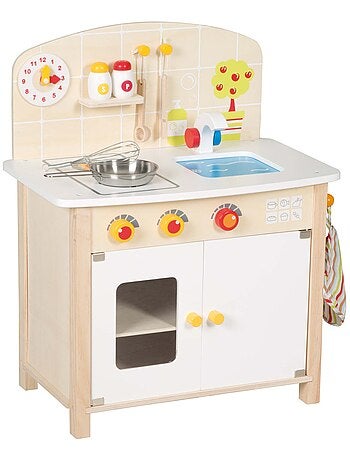 ROBA Cocina infantil en madera + accesorios en metal y madera - a partir de 3 años