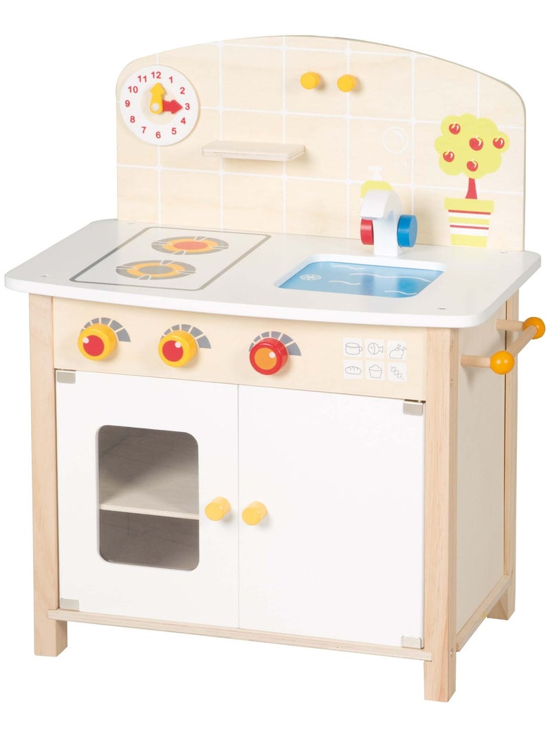 ROBA Cocina infantil en madera + accesorios en madera y metal - desde 3 años Beige - Kiabi