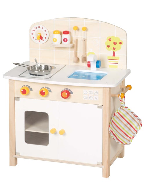 ROBA Cocina infantil en madera + accesorios en madera y metal - desde 3 años - Kiabi