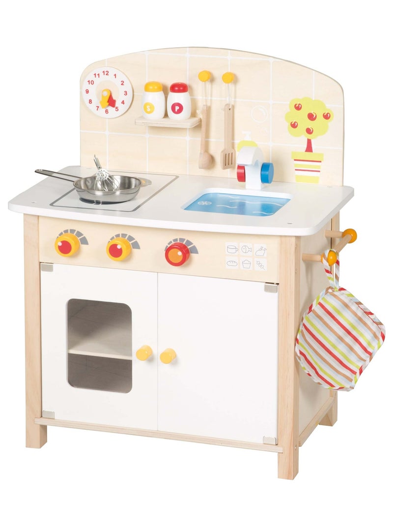 ROBA Cocina infantil en madera + accesorios en madera y metal - desde 3 años Beige - Kiabi