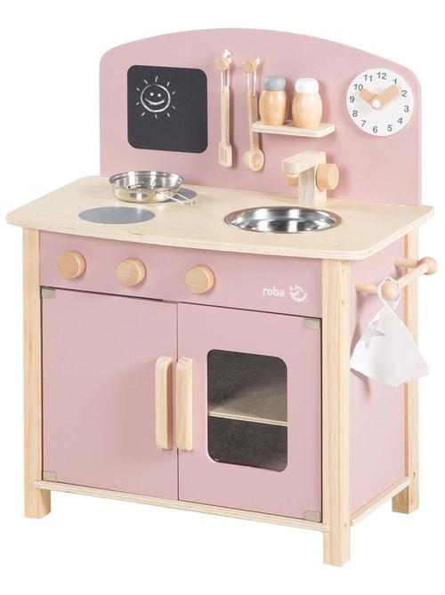 ROBA Cocina infantil en madera + accesorios en metal y madera - a partir de 3 años - Kiabi