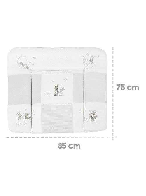 ROBA Colchón cambiador "Fox & Bunny" - 85x75 - Revestido en PU - Kiabi