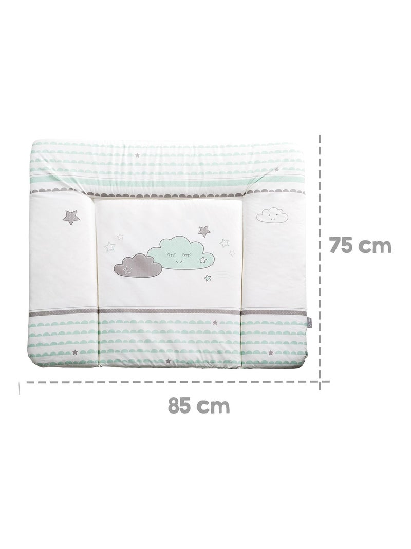 ROBA Colchón cambiador "Happy Cloud" - 85x75 - Revestido en PU Blanco - Kiabi