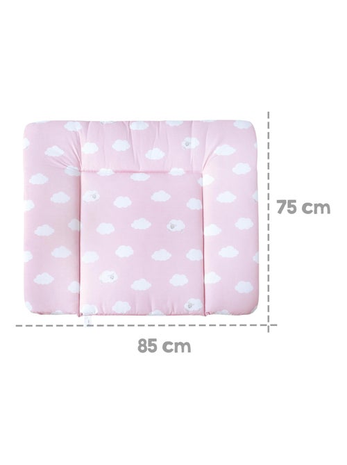 ROBA Colchón cambiador "Kleine Wolke Rose" - 85x75 - Revestido en PU - Kiabi
