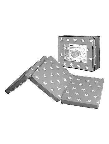 ROBA Colchón de viaje Little Stars 60 x 120 cm plegable + bolsa de transporte