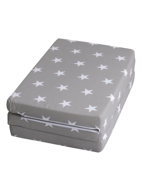 ROBA Colchón de viaje Little Stars 60 x 120 cm plegable + bolsa de transporte - Kiabi