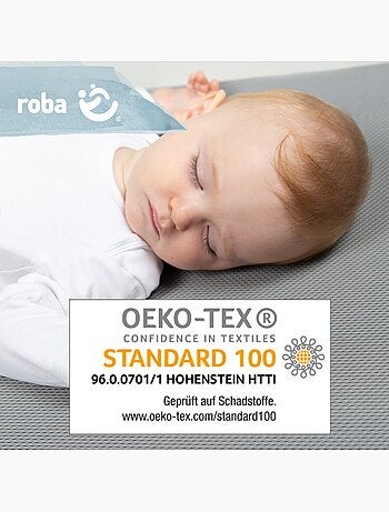 ROBA Colchón para bebé climatizado y desenfundable - "Safe Asleep®" Air Balance Premiummesh