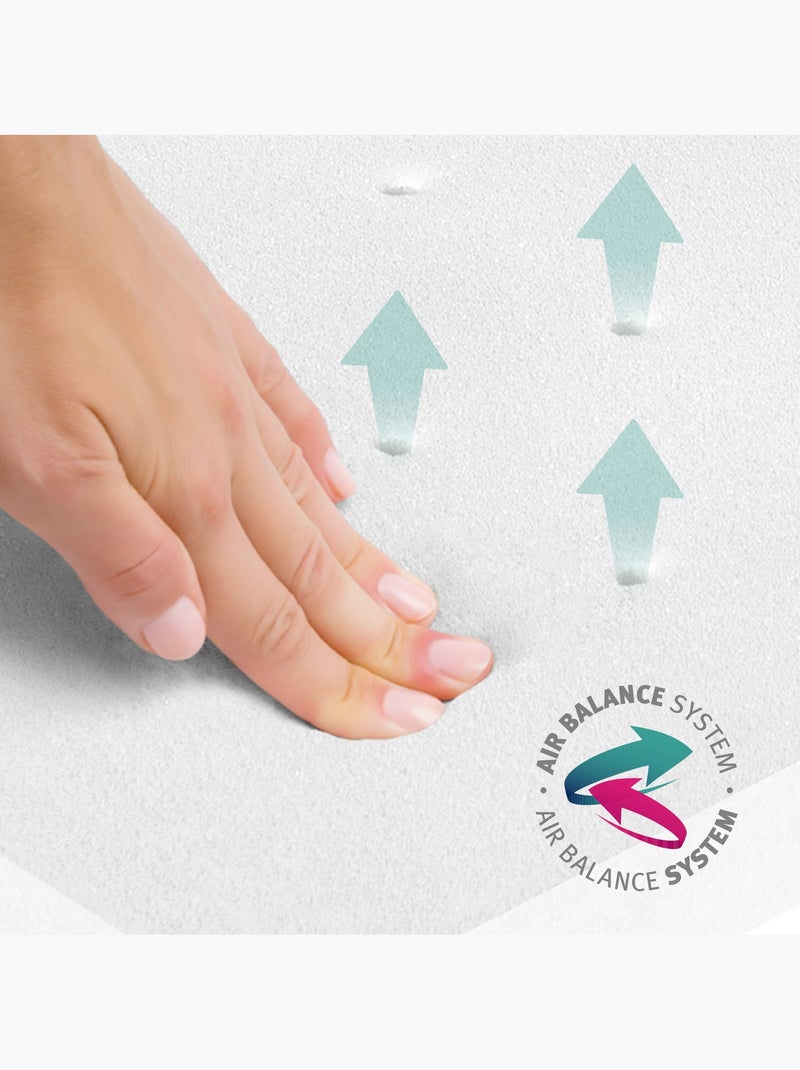 ROBA Colchón para cuna climatizado y desenfundable - "Safe Asleep®" Air Balance Easy Blanco - Kiabi