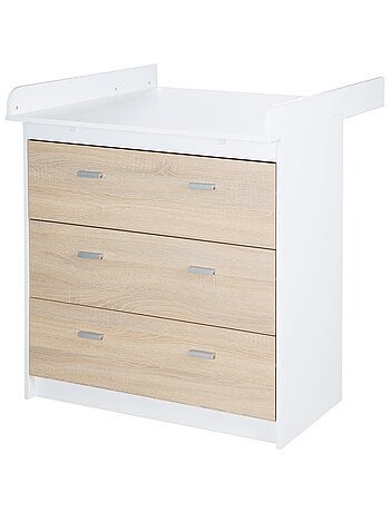 ROBA Cómoda cambiador "Gabriella" – con tablero cambiador extraíble – 3 cajones – bicolor