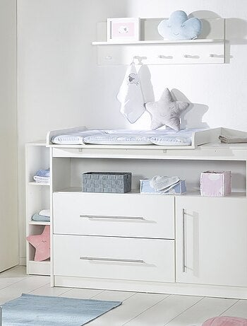 ROBA Cómoda cambiador "Maren" con tablero cambiador extraíble - 3 cajones - altura 90,5 cm