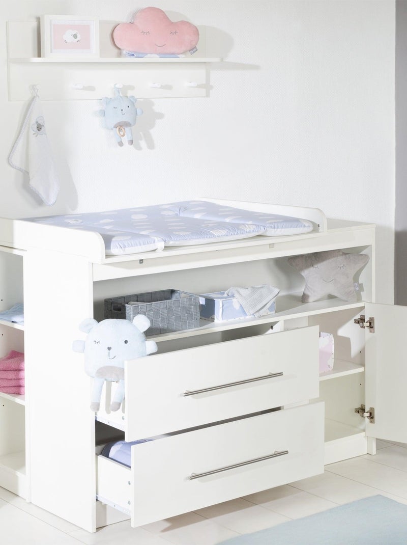 ROBA Cómoda cambiador grande "Maren" con tablero cambiador extraíble - altura 90,5 cm Blanco - Kiabi