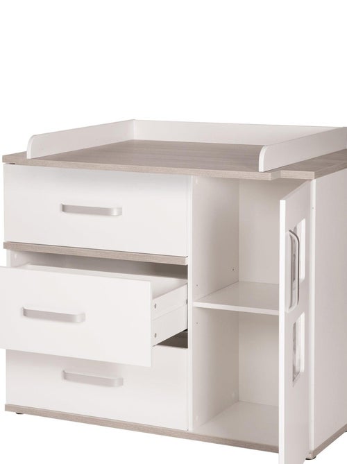 ROBA Cómoda cambiador grande "Moritz" con 2 marcos para fotos - altura cambiador 94 cm - Kiabi