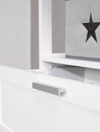 ROBA Cómoda cambiador "Hamburg" con 2 cajones + 2 cajas de almacenamiento – gris