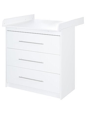 ROBA Cómoda cambiador "Maren" con tablero cambiador extraíble - 3 cajones - altura 90,5 cm