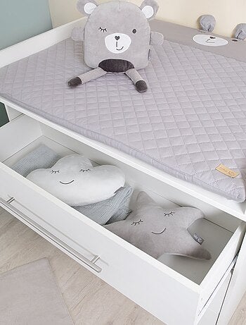 ROBA Cómoda cambiador "Maren" con tablero cambiador extraíble - 3 cajones - altura 90,5 cm