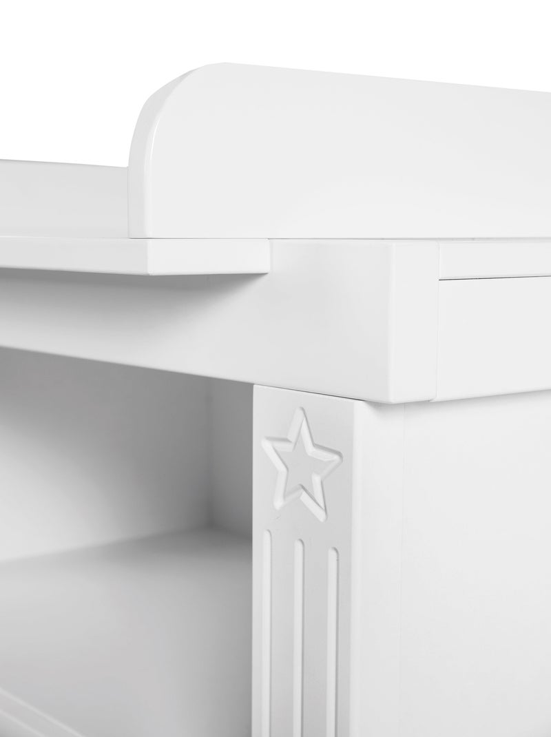 ROBA Cómoda cambiador "Maxi" – con tablero cambiador extraíble – estilo casa de campo Blanco - Kiabi