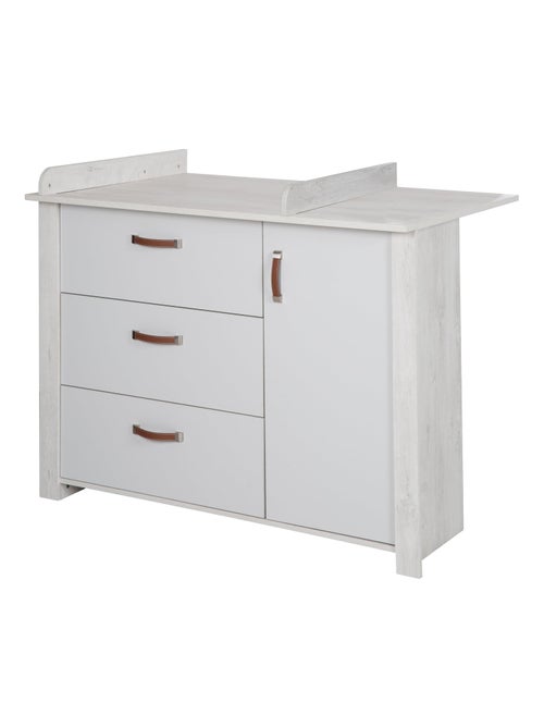 ROBA Cómoda cambiador "Mila" con tablero extraíble - cierre progresivo - altura cambiador 90,5 cm - Kiabi