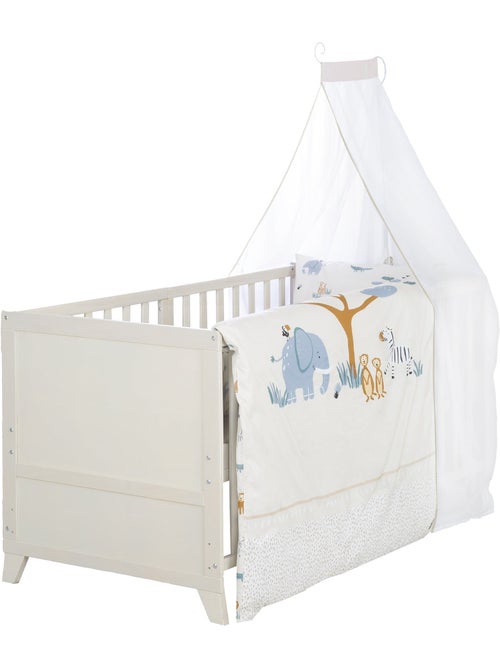 ROBA Conjunto de cama para bebé “Savanna Friends” 70 x 140 con equipamiento completo - Kiabi