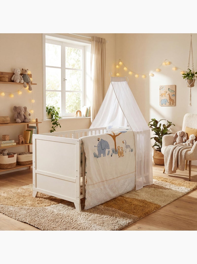 ROBA Conjunto de cama para bebé “Savanna Friends” 70 x 140 con equipamiento completo Beige - Kiabi