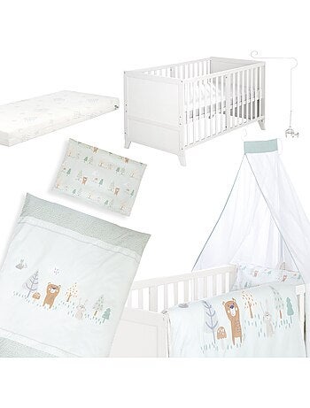 ROBA Conjunto de cama para bebé “Savanna Friends” 70 x 140 con equipamiento completo