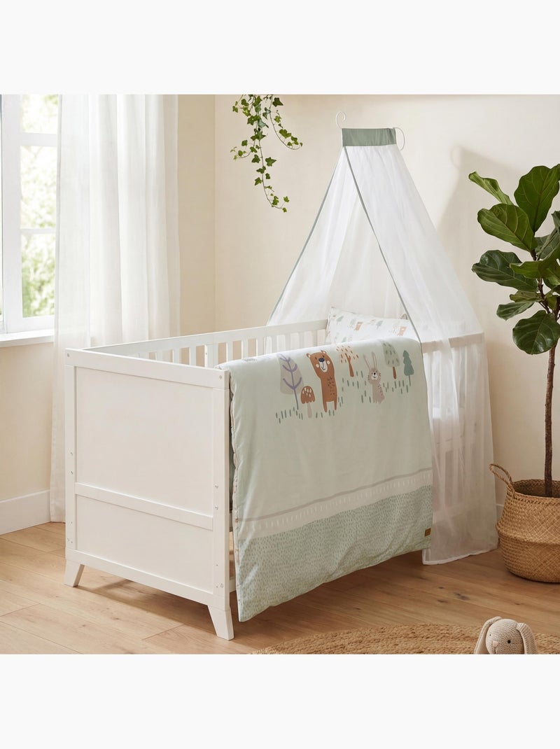 ROBA Conjunto de cama para bebé “Woodland Buddies” 70 x 140 con equipamiento completo Blanco - Kiabi
