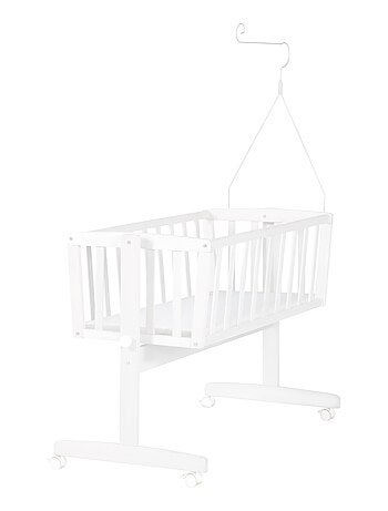 ROBA Cuna Adam & Eule 40x90 cm + equipamiento completo - madera lacada blanca