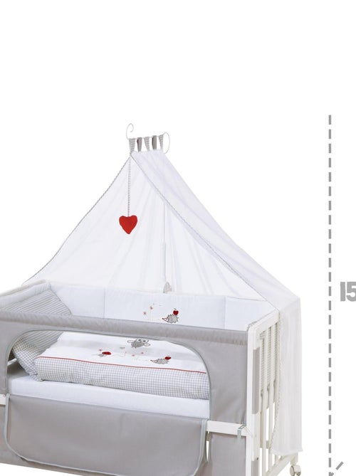 ROBA Cuna colecho "Adam & Eule" 60 x 120 cm + equipamiento completo - Kiabi