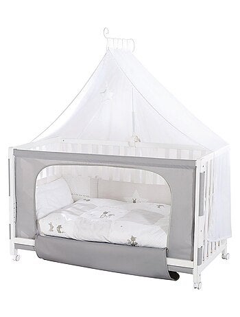 ROBA Cuna colecho "Fox & Bunny" 60x120 + equipamiento completo