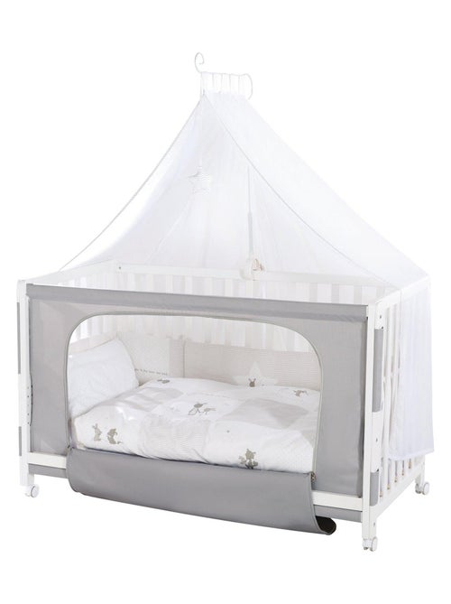 ROBA Cuna colecho "Fox & Bunny" 60x120 + equipamiento completo - Kiabi