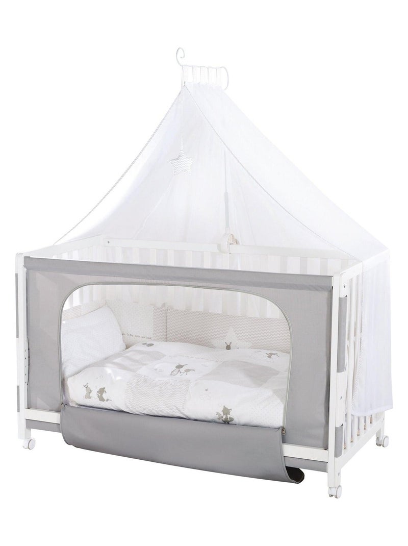 ROBA Cuna colecho "Fox & Bunny" 60x120 + equipamiento completo Blanco - Kiabi