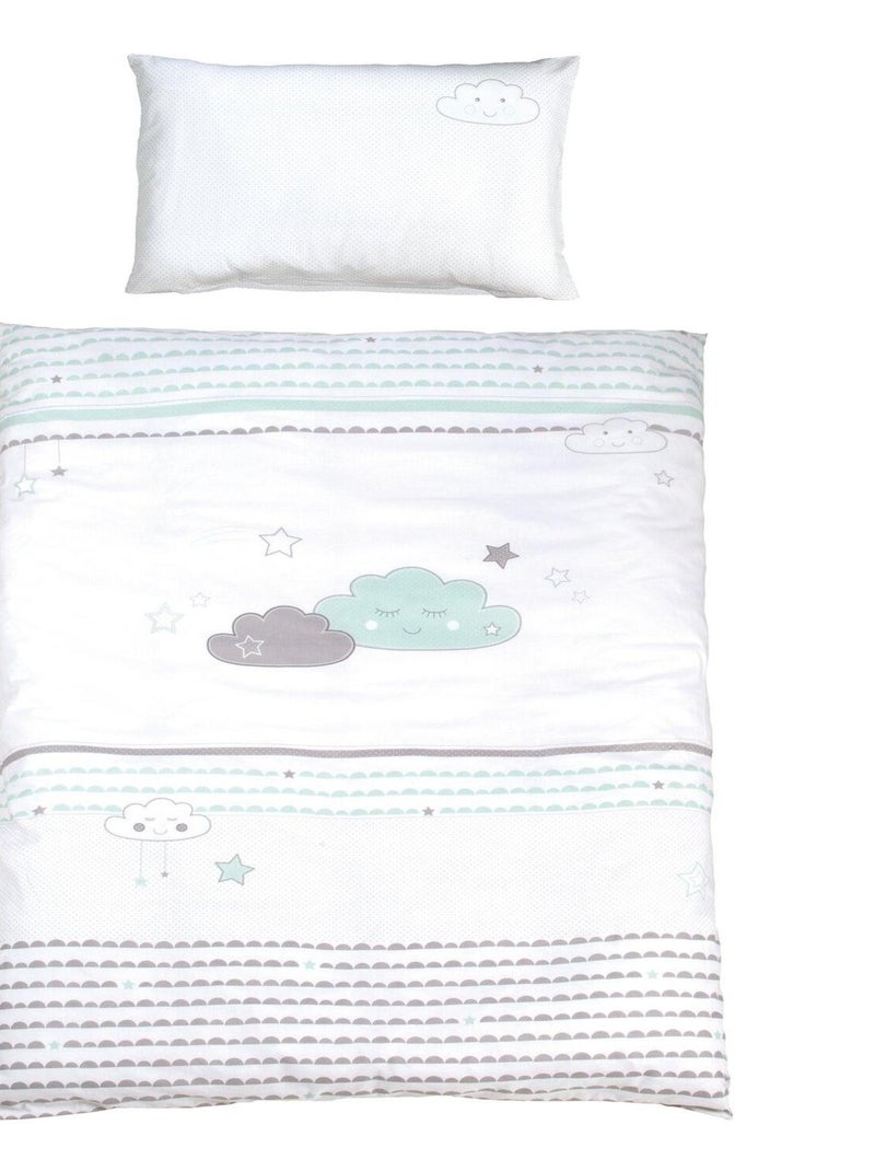 ROBA Cuna colecho Happy Cloud 60 x 120 cm + equipamiento completo Blanco - Kiabi