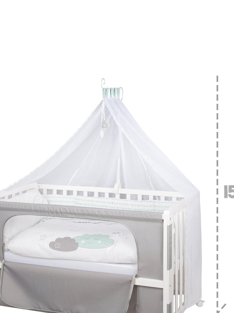 ROBA Cuna colecho Happy Cloud 60 x 120 cm + equipamiento completo Blanco - Kiabi